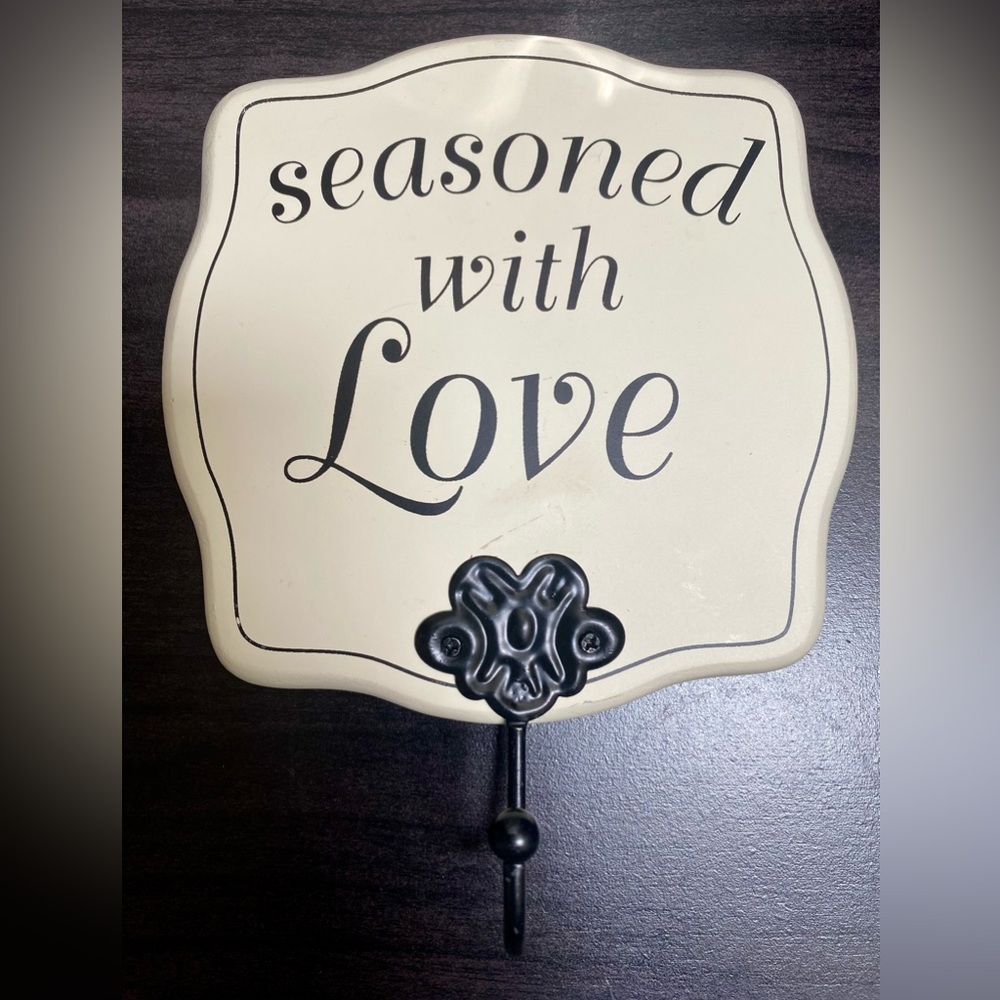 Seasoned with love hanger coat hook